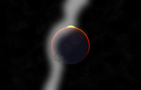 外星世界阳光新月宇宙物理学天体天文学行星色球掩星照明背景图片