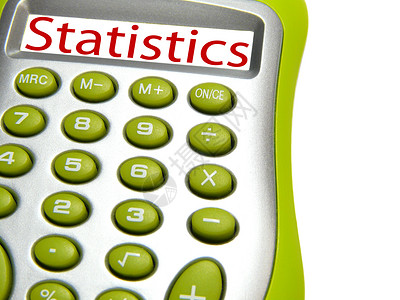 “统计”一词计算器背景图片