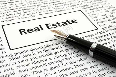 房地产市场报纸销售金融投资广告房子房屋通讯背景图片