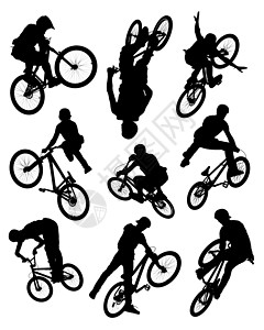 自行车特技短休背景图片