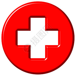 红色圆斑3D 医疗标志背景
