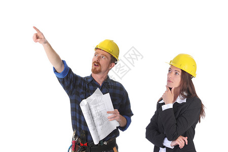 商业团队建筑学工匠工程师工艺会议人士工具员工女士维修背景图片