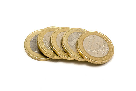 欧元硬币圆圈信用价格金子购物联盟财富现金货币宏观背景图片