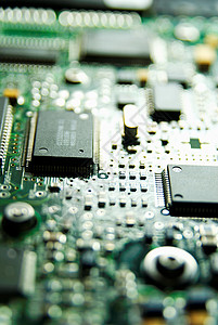 技术科学芯片网络绿色电子背景图片