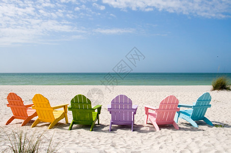  杂项夏季度假海滩晴天冲浪座位椅子海岸支撑放松海洋扶手椅俘虏背景