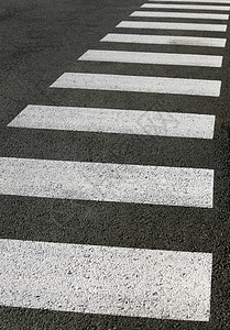 人行横行街道灰色穿越白色黑色沥青斑马背景图片