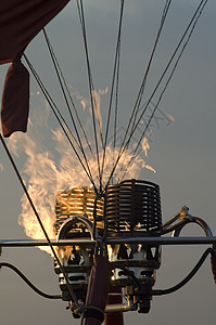 火气球素材气球燃烧器细节背景