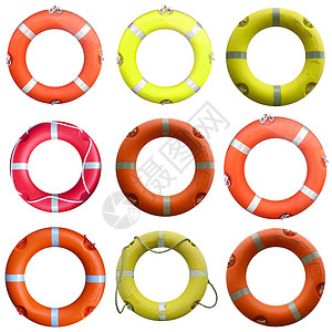 救生艇导航拼贴画夹克旅行海洋救生衣风险工具浮标安全背景图片