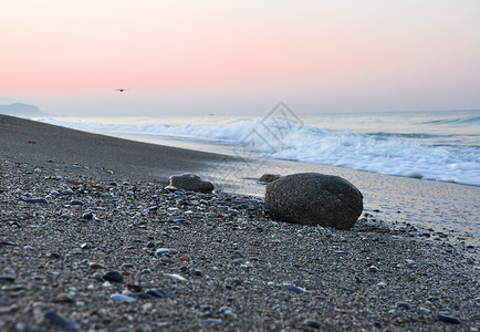 漠沙无际热带热带日落傍晚海滩背景