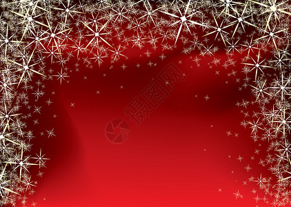 圣诞红星背景图片
