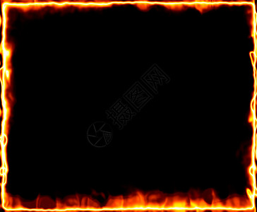 焚烧火炉燃烧火焰烧伤框架背景图片