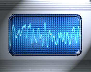 声音或音频波辉光插图科学收音机测试振动电子产品正弦波技术声波背景图片
