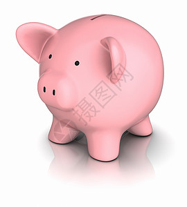 猪猪银行粉色金融钱盒储蓄投资背景图片