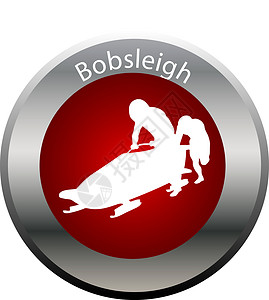 冬季游戏按钮 Bobsleigh国际活动比赛插图运动世界锦标赛竞赛背景图片