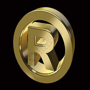 商标R注册标志符号背景