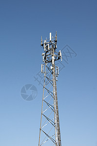 萨波塔电话杆细胞力量电讯微波信号播送接待网络技术桅杆背景