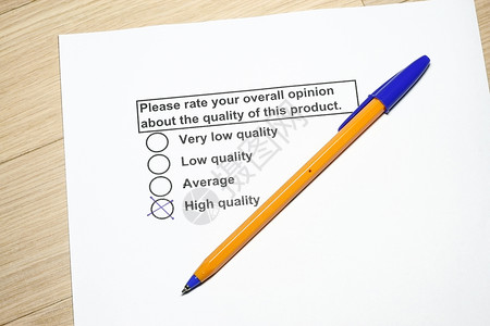 产品质量调查服务营销顾客问卷销售量投票背景图片