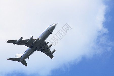 天空中的空中飞机飞行器喷射飞行飞机航天工业方式商用飞机交通跑道运输背景图片