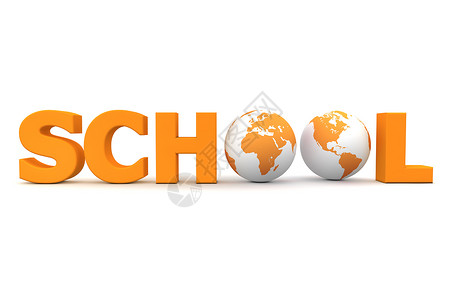 橙色地球橙色全球学校     两个地球背景