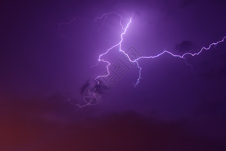 伊利诺州雷暴闪电背景