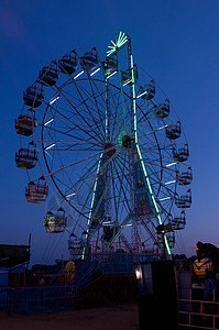 摩天轮图标Ferris 轮式城市金属旋转木马圆圈闲暇旅行摩天轮眼睛王国假期背景