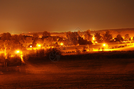 夜间公园城市背景图片