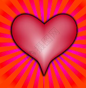 爱心情绪化条纹热情心形概念红色情感背景图片