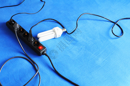 电源插件绳索电子蓝色插座出口活力适配器连接器地面电线背景图片