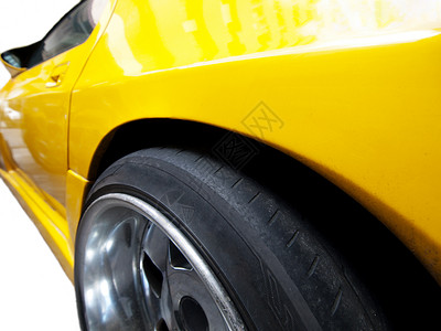 黄赛车背景图片