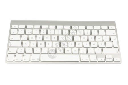 计算机键盘袖珍纽扣字母钥匙白色电脑背景图片