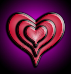 爱心之心粉色心形红色概念情感热情情绪化背景图片