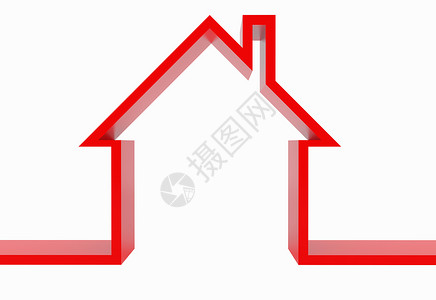 住房图标居内工具建筑塑料房子保险插图公寓抵押销售概念背景