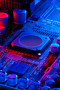 微电子活力免版税微型化电路卡片处理器技术半导体盘子电脑背景