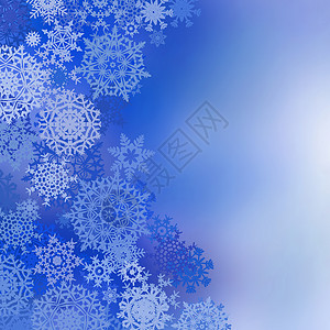 带雪花的蓝色圣诞节背景 EPS 8卡片新年蓝卡圣诞墙纸贺卡背景图片