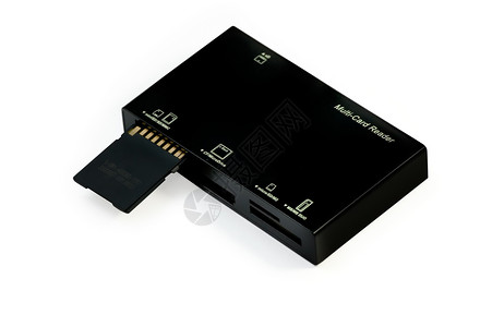 多合一读卡器USB 多卡阅读器及闪存卡背景