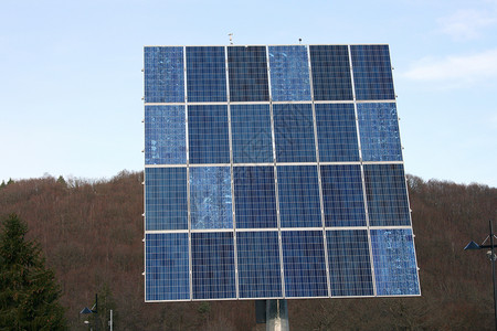 太阳能电池板图Solarmodul太阳能电池板背景