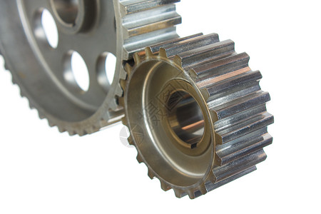 机制的有利条件轮子金属汽车工程机械白色背景图片