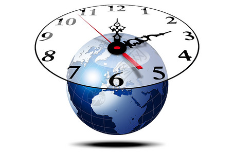 四象限时钟世界地球时间商业柜台纪元运动日程数字闹钟网络背景