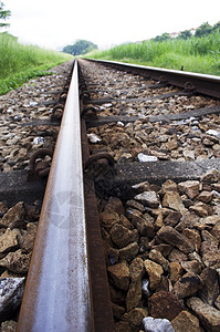 铁轨过境地平线后勤运输工业旅行货运背景图片