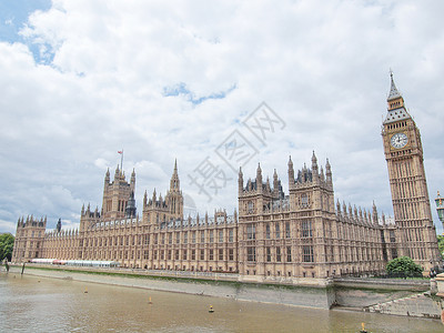 老伦敦议会众议院地标房屋建筑建筑学王国背景