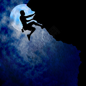 月光下登山者库拉古斯爬行者背景