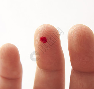 血滴手指红色健康测试验血高清图片