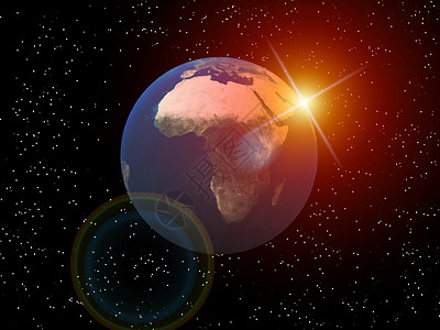 空间中的地球星星黑色天空海洋圆圈行星天文学轨道气氛世界背景图片