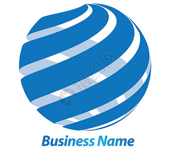 3D商业标识设计地球组织几何学贸易商标标志专业徽标名称纺纱背景图片