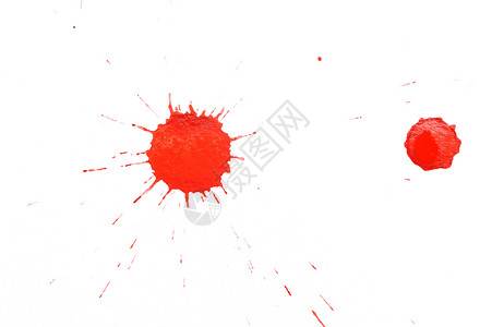 红点圆圈液体飞沫犯罪白色墨水斑点背景图片