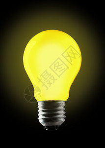 黄灯泡亮度辉光背景照明玻璃智力创造力想像力黄色力量背景图片