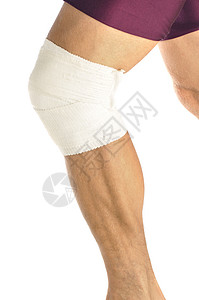 运动护膝扭伤小牛腿高清图片