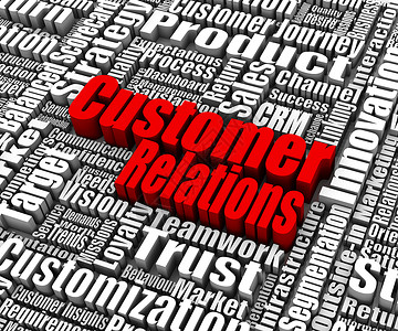 卖号文字素材客户关系顾客消费者服务白色形状3d文字红色商业一个字背景