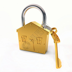 铜锁和钥匙背景图片