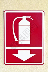 灭火器标志预防情况危险红色警报帮助招牌安全高清图片